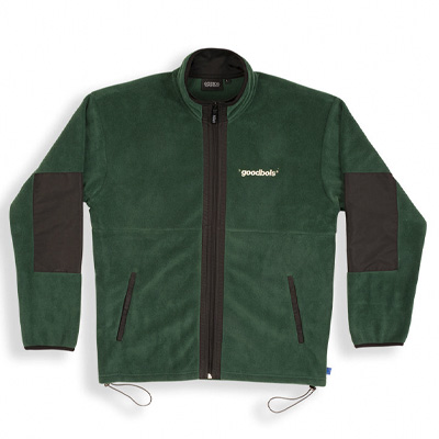 GOODBOIS Fleece Outdoor Fullzip - green