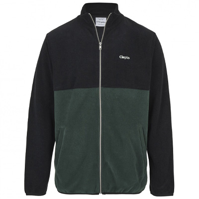 CLEPTOMANICX Fleece Trainer SOFTER ZIP black/scarab green