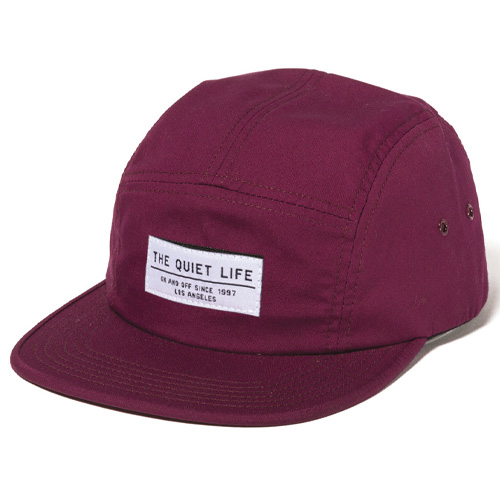 THE QUIET LIFE 5Panel Cap FOUNDATION - cardinal red/white