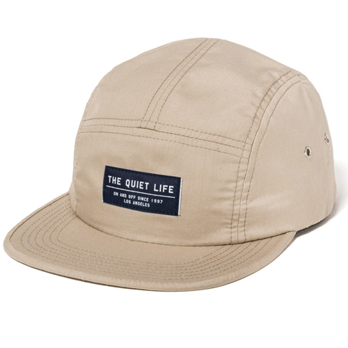 THE QUIET LIFE 5Panel Cap FOUNDATION - tan