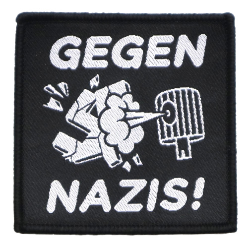 Underpressure Patch GEGEN NAZIS - black