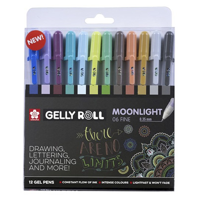 SAKURA Gelly Roll 12er Set Moonlight Universe