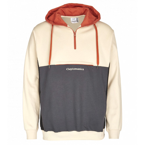 CLEPTOMANICX Hoody HOODED BLOCK - peyote