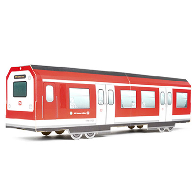 MTN SYSTEMS Folded Cardboard GERMAN S-BAHN