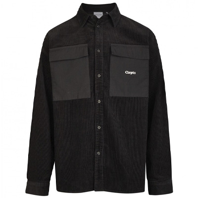 CLEPTOMANICX Shirt STEEZY CORD - black
