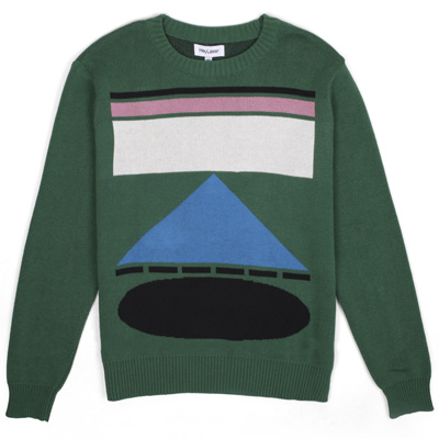 LASER Knit Sweater HEYLASER JUMPER green