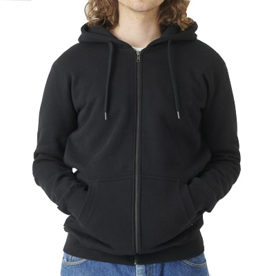 CLEPTOMANICX Hooded Zipper LIGULL HEAVY black