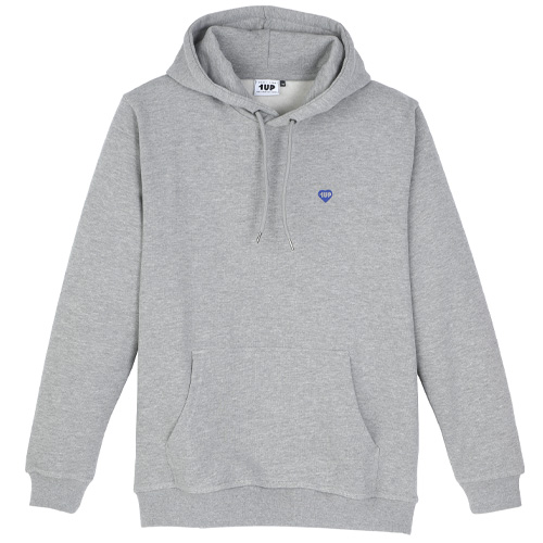 1UP Hoody HEART - heather grey