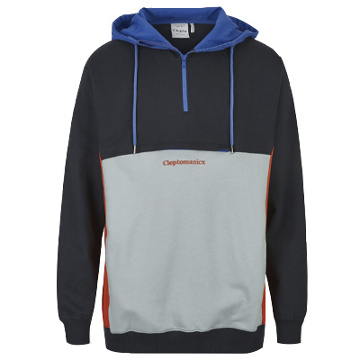 CLEPTOMANICX Hoody HOODED BLOCK - sky captain