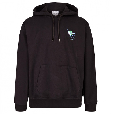 CLEPTOMANICX Hoody WORLD IS FLIPPING - black