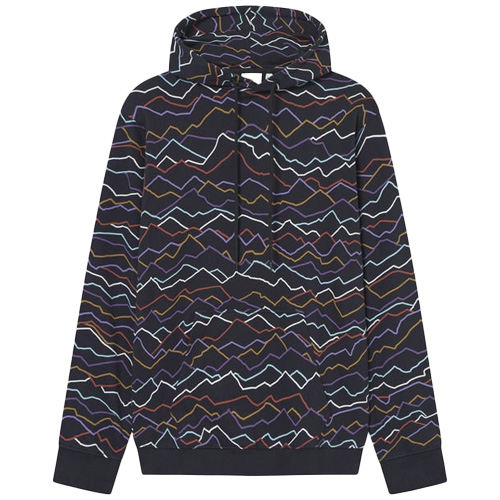 DEDICATED Hoody FALUN LINE MOUNTAINS - black
