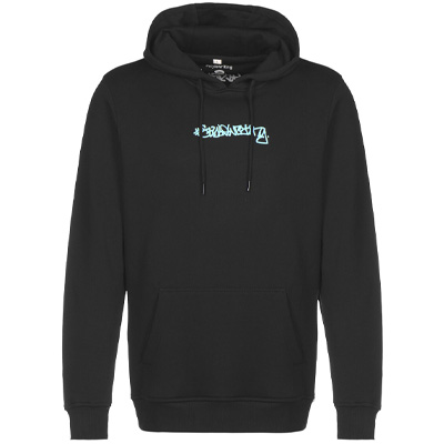 STYLEWRITING Hoodie X HEIS black/aqua