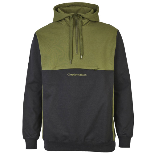 CLEPTOMANICX Hoody HOODED BLOCK - burnt olive