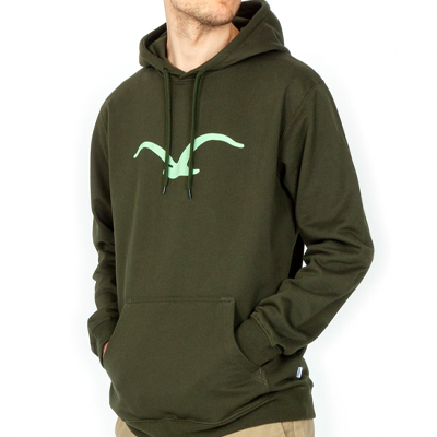 CLEPTOMANICX Hoody MÖWE scarab green