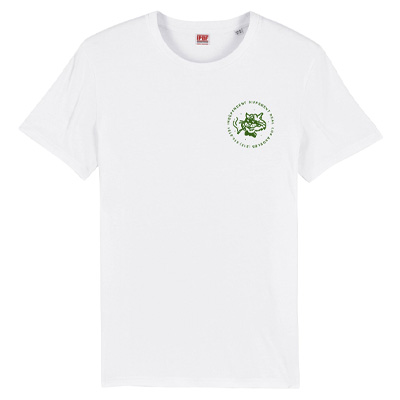 IGNORANT PEOPLE T-Shirt CAT LOGO 1 - white/green