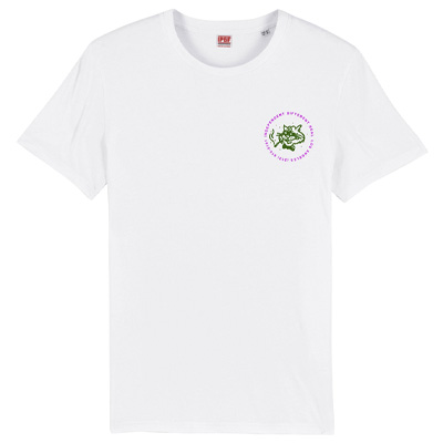 IGNORANT PEOPLE T-Shirt SMOKY CAT 1 - white/green/pink