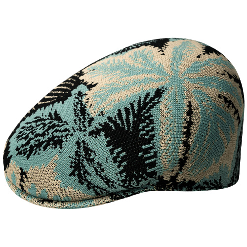 KANGOL Flat Cap 504 ANEMONE - black/multi