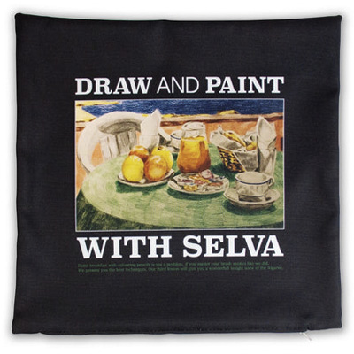 SELVA Kissenüberzug DRAW & PAINT Vol 3 - black/white