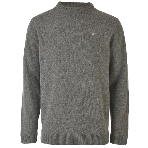 CLEPTOMANICX Knit Sweater CLASSICO LIGULL - light heather grey