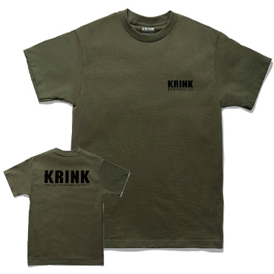 KRINK T-Shirt BACK LOGO olive green