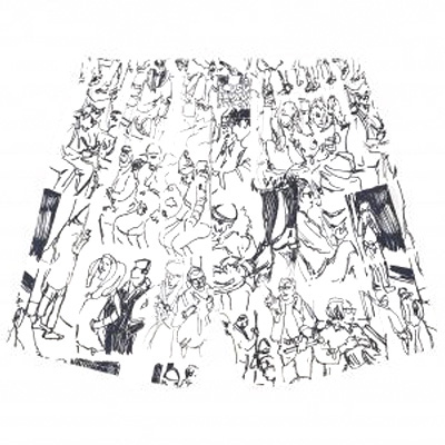 LOUSY LIVIN Boxershorts SUBWAY white