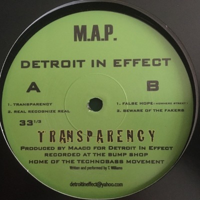 Detroit In Effect - Transparency - Vinyl 12"