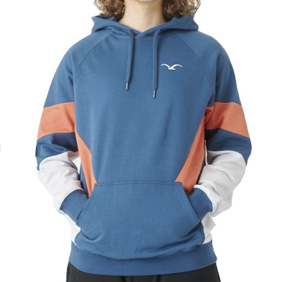 CLEPTOMANICX Hoody THAT IS THAT blue wing/orange/grey