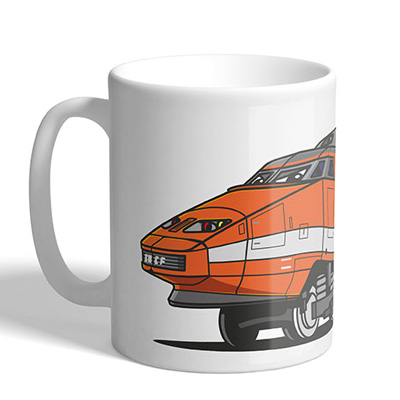 VANDALS ON HOLIDAYS Mug TGV orange