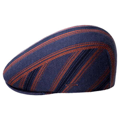 KANGOL Flat Cap 507 NOSTALGIA STRIPES - hazy indigo