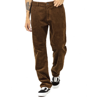 REELL Chino Pants REGULAR FLEX CHINO brown cord