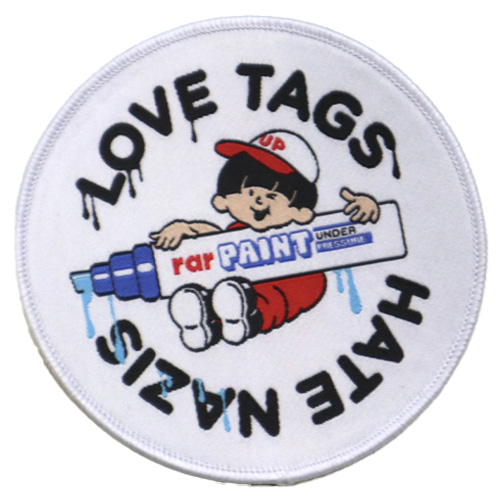 Underpressure Patch LOVE TAGS HATE NAZIS