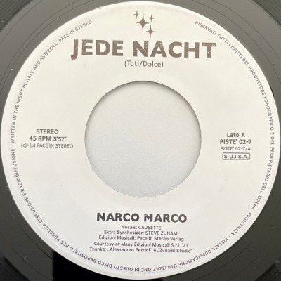 Narco Marco - Jede Nacht - Vinyl 7"