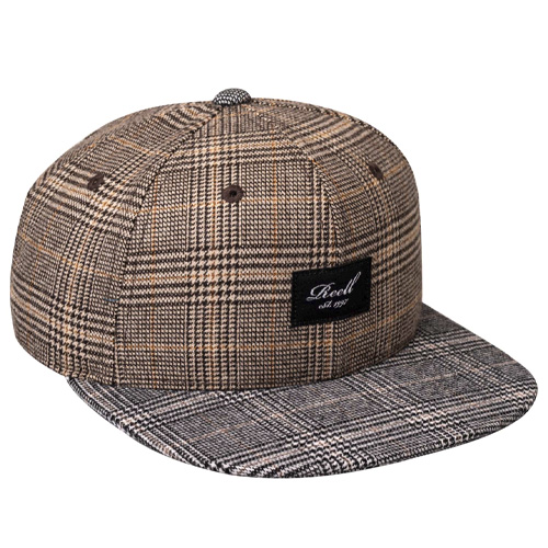 REELL Pitchout Cap CHECK MIX - brown