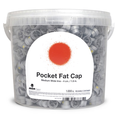 POCKET FAT Cap silver-yellow - 1000er Bucket