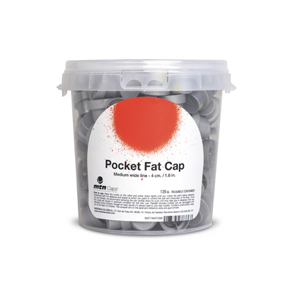 POCKET FAT Cap silber-gelb - 120er Bucket