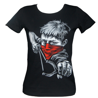 RNST Girl Shirt SLINGSHOT KID - black