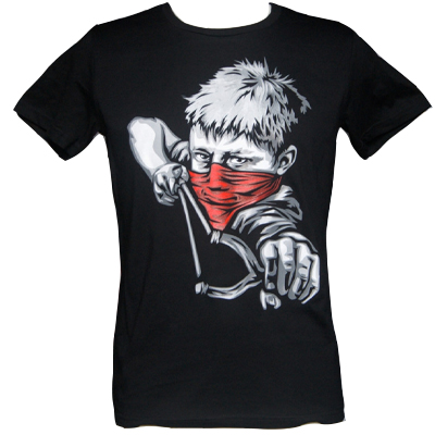 RNST T-Shirt SLINGSHOT KID - black