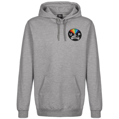 UNDERPRESSURE Hoody RAINBOW PATCH grey