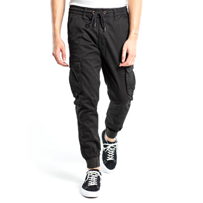 REELL Jogging Pants REFLEX RIB CARGO black