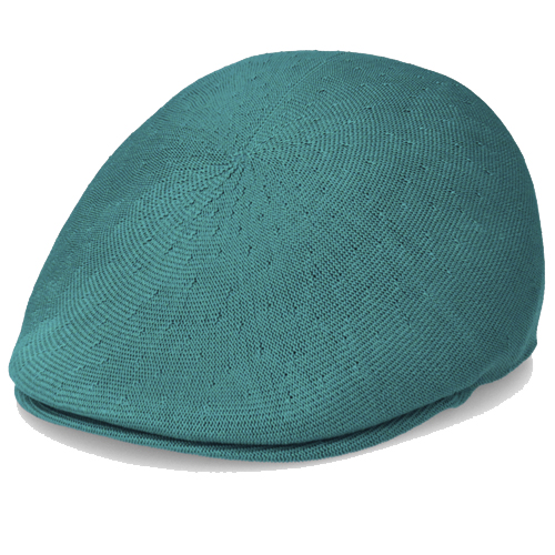 KANGOL Flat Cap 507 SEAMLESS TROPIC - marine teal