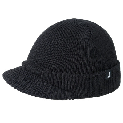 KANGOL Beanie SLICED PEAK - black