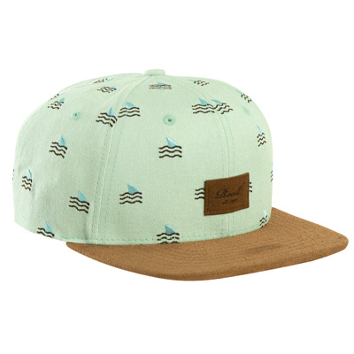 REELL Snap Back Cap SUEDE - shark mint