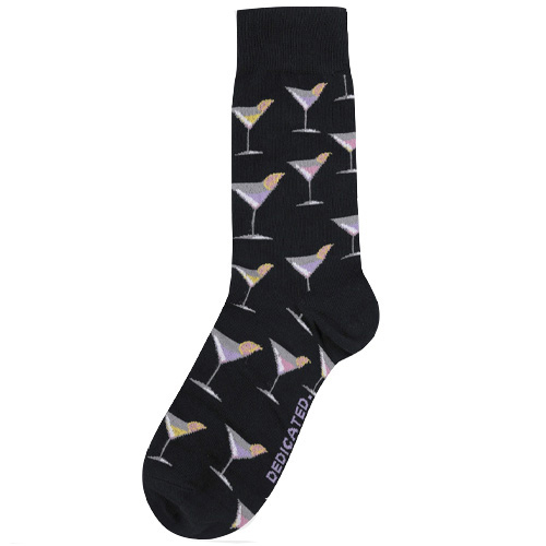 DEDICATED Socks SIGTUNA COCKTAILS - black