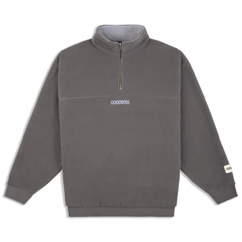 GOODBOIS Fleece Jacket SOLAR HALFZIP - grey