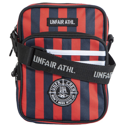 UNFAIR ATHLETICS Shoulder Bag STRIPED red/navy
