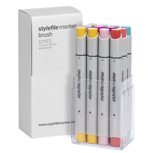 STYLEFILE Marker BRUSH 12er Set MULTI 32
