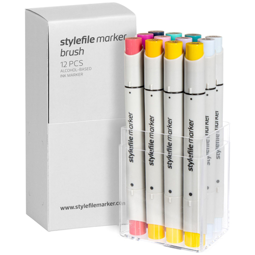 STYLEFILE Marker BRUSH 12er Set MULTI 25