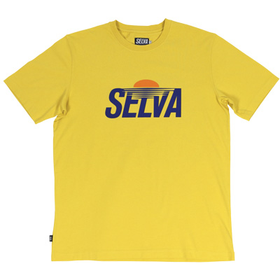 SELVA T-Shirt SUNSET LOGO yellow