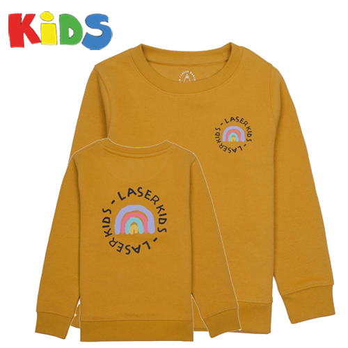 LASER Sweater SCRIBBLE mustard - Kids