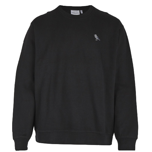 CLEPTOMANICX Sweater EMBRO GULL MONO - black